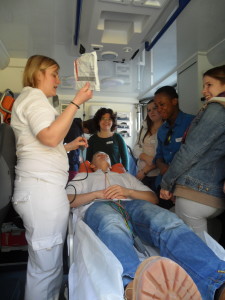 Erkundung eines Rettungswagens des DRK Hanau, Juni 2014